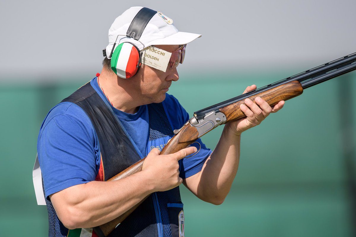 Beretta_1526's tweet photo. New Silver medal for #TeamBeretta as 🇮🇹 @JohnnyPellielo secures his spot on @ISSF_Shooting #Trap Men's final podium at New Delhi WC event 👏🏻 https://t.co/aUfzKRvDo0