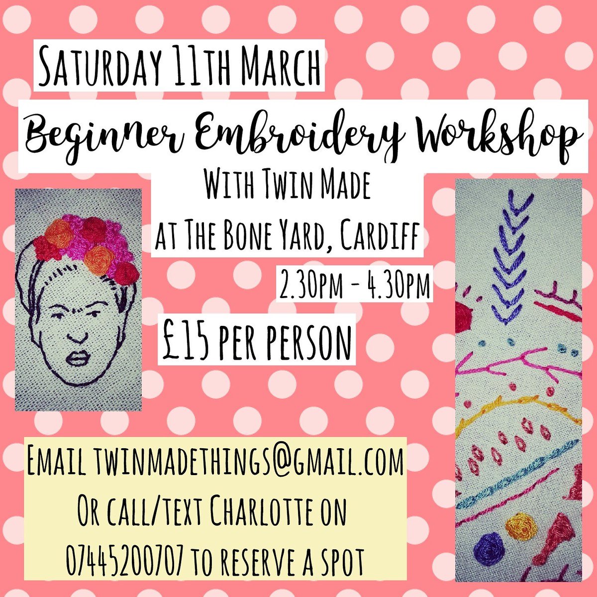 Twin_Made's tweet photo. Join us on Saturday 11th March in our #creativecontainer @the_bone_yard_cardiff. 👉click on contract in our bio to book your place right now👈 https://t.co/9ulkSihaTf