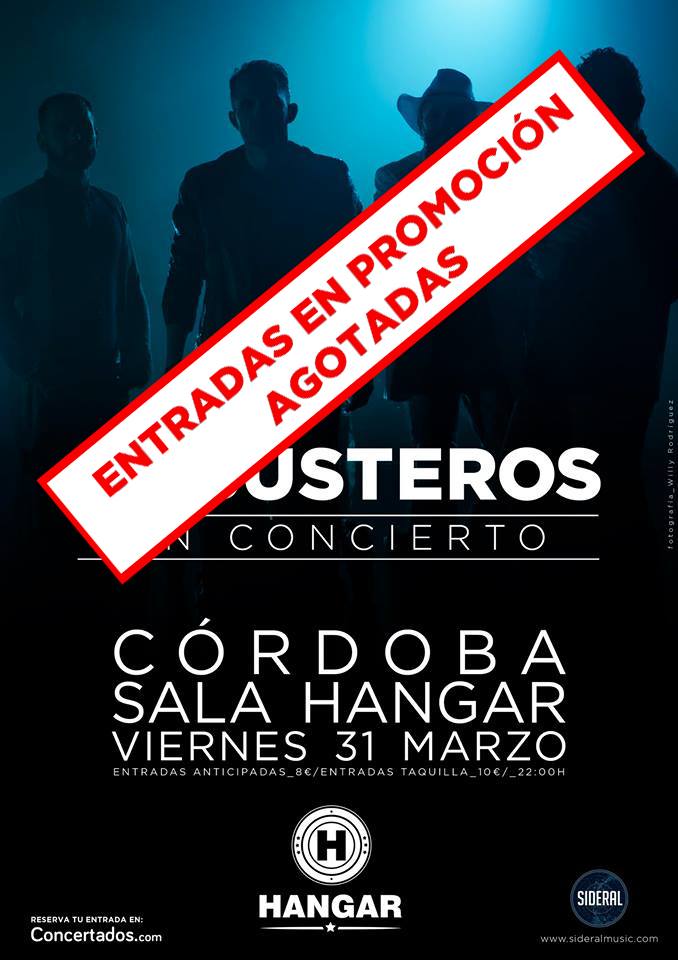 50 primeras entradas en promoción para <a href="/Hangarcordoba/">Hangar Cordoba</a>: ¡Agotadas! Al loro que te vas a quedar sin vernos. ;-)