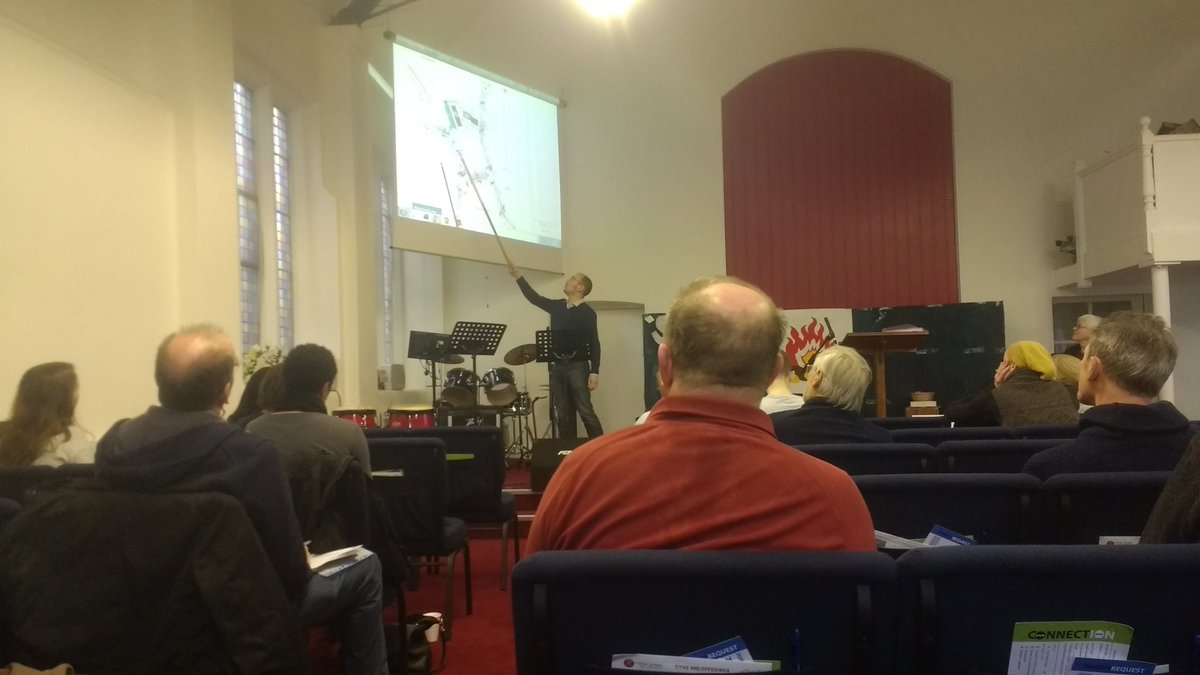 Phil Stainer, from Local Dialogue (Muse's PR) addressing the mismatched granite and broken trees just outside Glass Mill. <a href="/NewLewisham/">Lewisham Gateway</a>