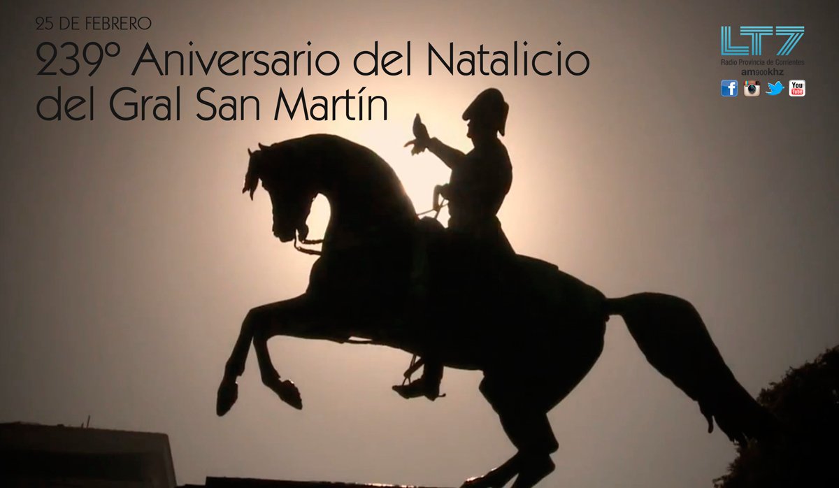 LT7Noticias's tweet photo. 25 de Febrero 239º Aniversario del Natalicio del Gral San Martín en Yapeyú #Corrientes https://t.co/MEYbgZIe84