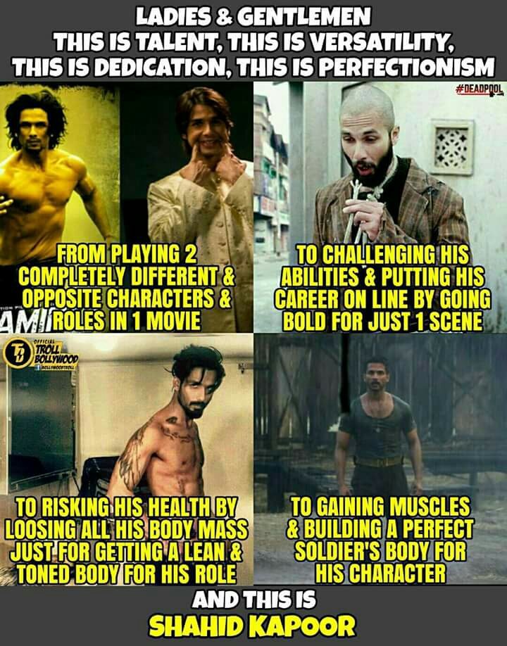 Presenting you the new PERFECTIONIST of Bollywood!
Happy Birthday Shahid Kapoor 