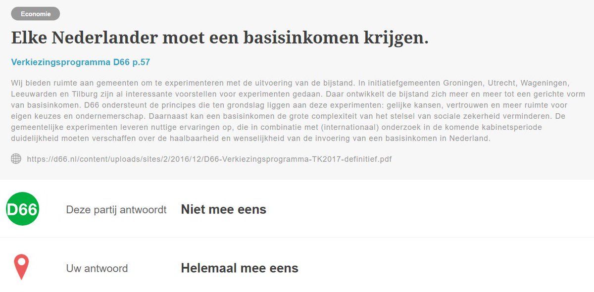 primahoor's tweet image. @D66 Ik heb best aardig leren lezen, maar dit is dan toch "Mee Eens" en niet "Niet mee eens?" @Kieskompas #kieswerkkompas