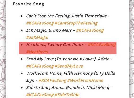 cliquevotes's tweet photo. 🎉 #KCAFavSong
🎊 #heathens
🎁 RTS count! https://t.co/UKjtja7uDP