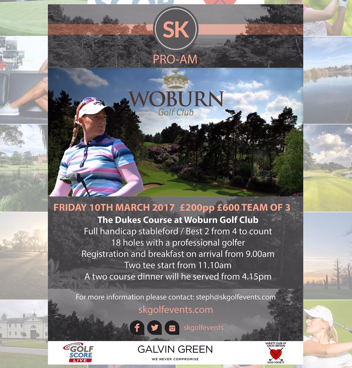 2 weeks to go!!! 
First SK Event at The Dukes Course, Woburn! ⛳️ @skgolfevents 
kelly@skgolfevents.com 📲
*Last few remaining*