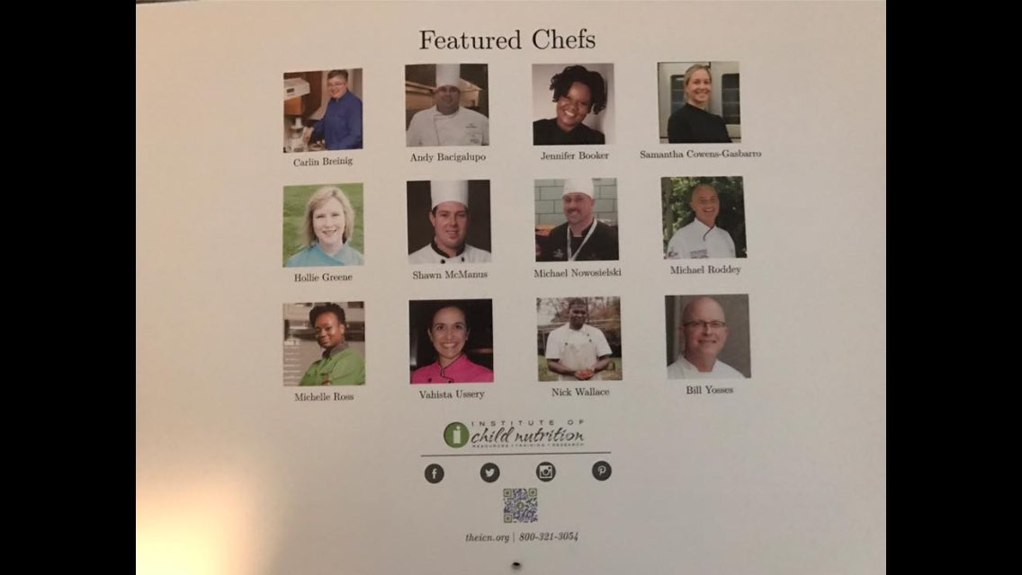 ChefMikeSCS's tweet image. So proud to be featured in the Institute of Child Nutrition 2016-2017 Chefs Move to Schools calendar as February 2017 featured chef. 👨🏻‍🍳
