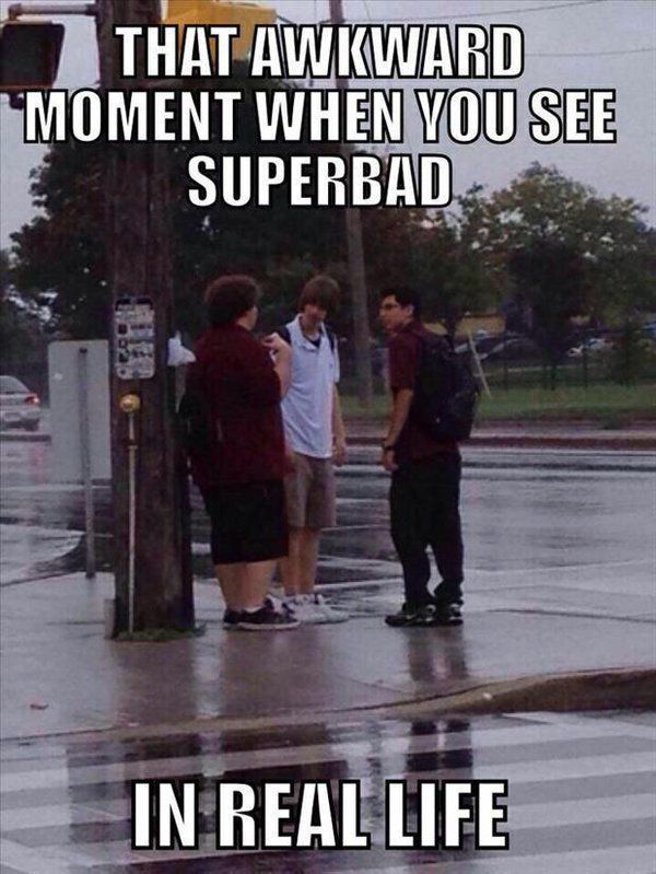 That awkward moment...