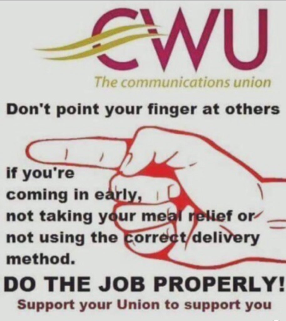 CWUmidlands7's tweet image. #TheCWU #DoTheJobProperly #TakeYourBreak #UseTheCorrectTools @CWUnews @MarkBaulch1 @RayEllisCWU @DaveWardGS