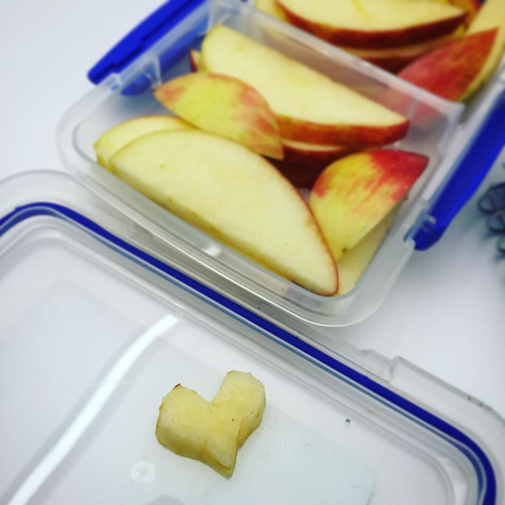 When your husband packs you a school snack, with a little extra love...