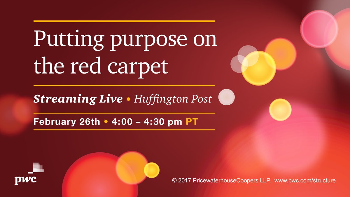 PwCUS's tweet image. Tune into a different kind of red carpet on #Oscars night hosted by @ShannonSchuyler pwc.to/redcarpet #PwCRedCarpet