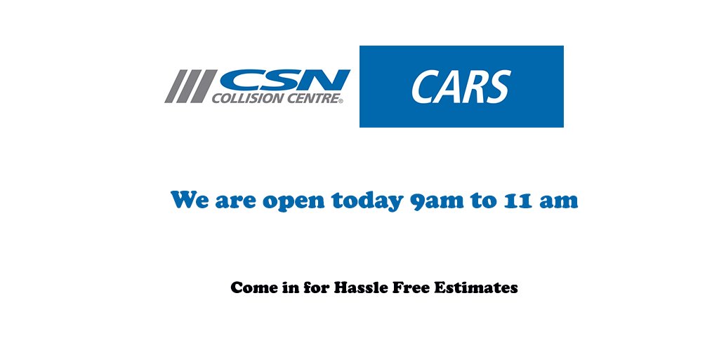 csncars's tweet photo. Happy Saturday! If you missed us yesterday no worries. We are open today 9 am to 11 am just for you, so give us a call. #BurlON #HamONT https://t.co/VhsJYRYIvd