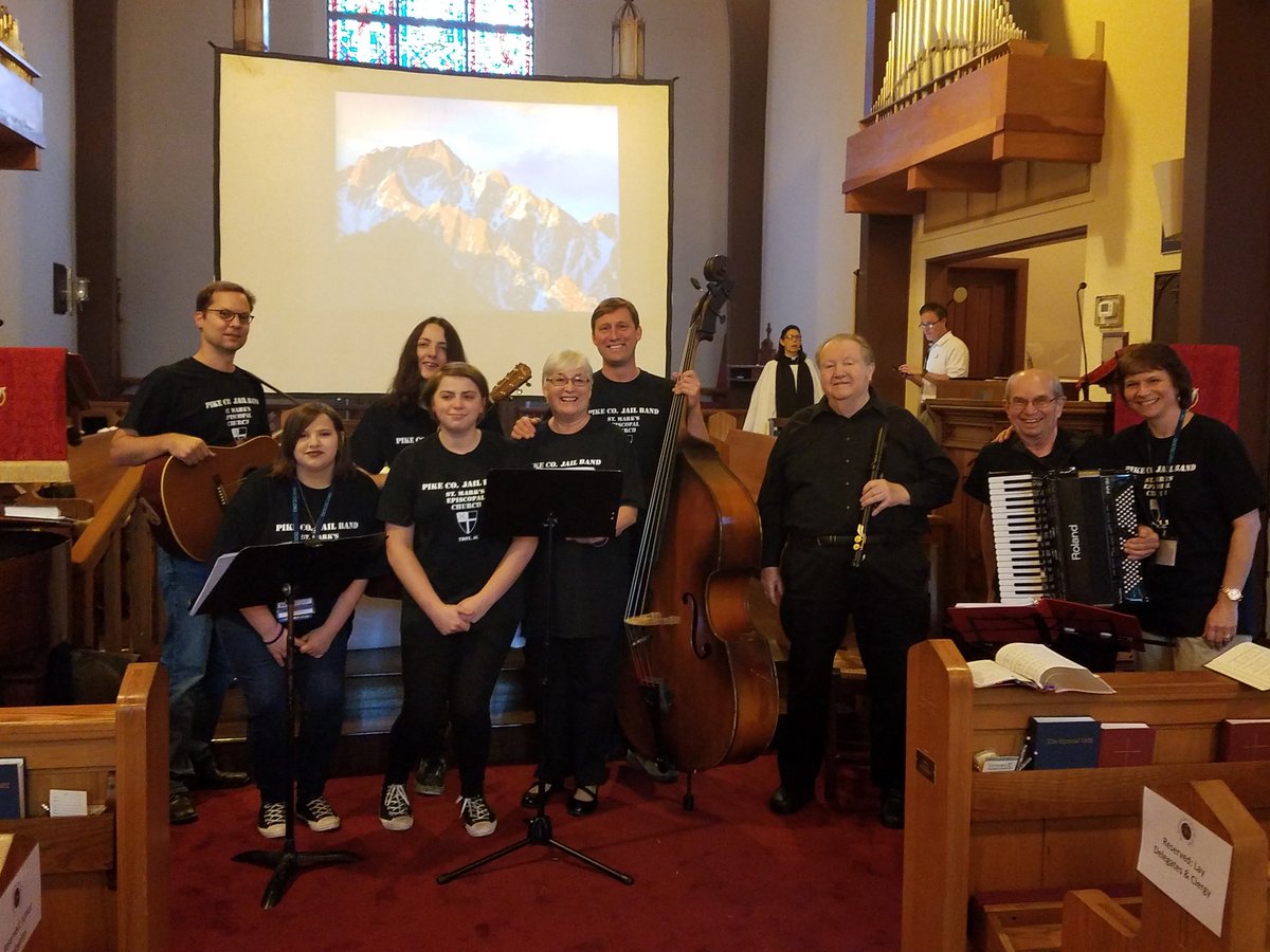 CGCBishop's tweet image. Opening worship led by the St Marks Troy Jail Band. Every Sunday they take church to the local jail.#diocgc17