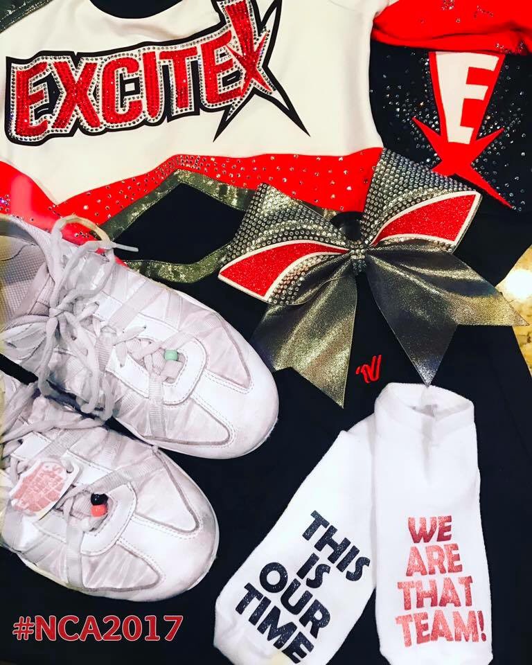 headamymomrn's tweet photo. It's go time!!! Here we come! It's ๐POWER's day @Excitegym1 @RoadtotheSummit #NCAnationals #itsourtime #wearethatteam #zerodeduction https://t.co/I5V57T7Gbq