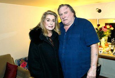#CatherineDeneuve et #GérardDepardieu au  'Theatre des Bouffes-du-Nord, le 16 Fevrier. <a href="/ToutDepardieu/">Depardieu Fan Groupe</a>