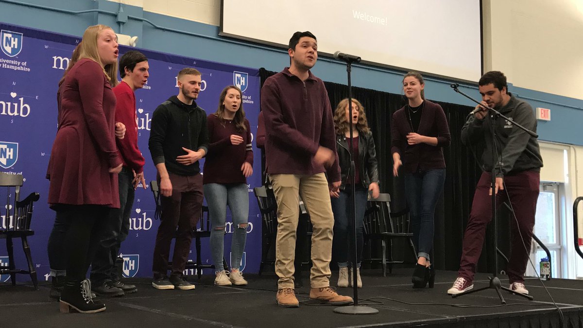 UofNH's tweet image. Thank you to all the current @UNHStudents that performed this morning for our @UNHAdmissions visitors! #IBelieveInUNH