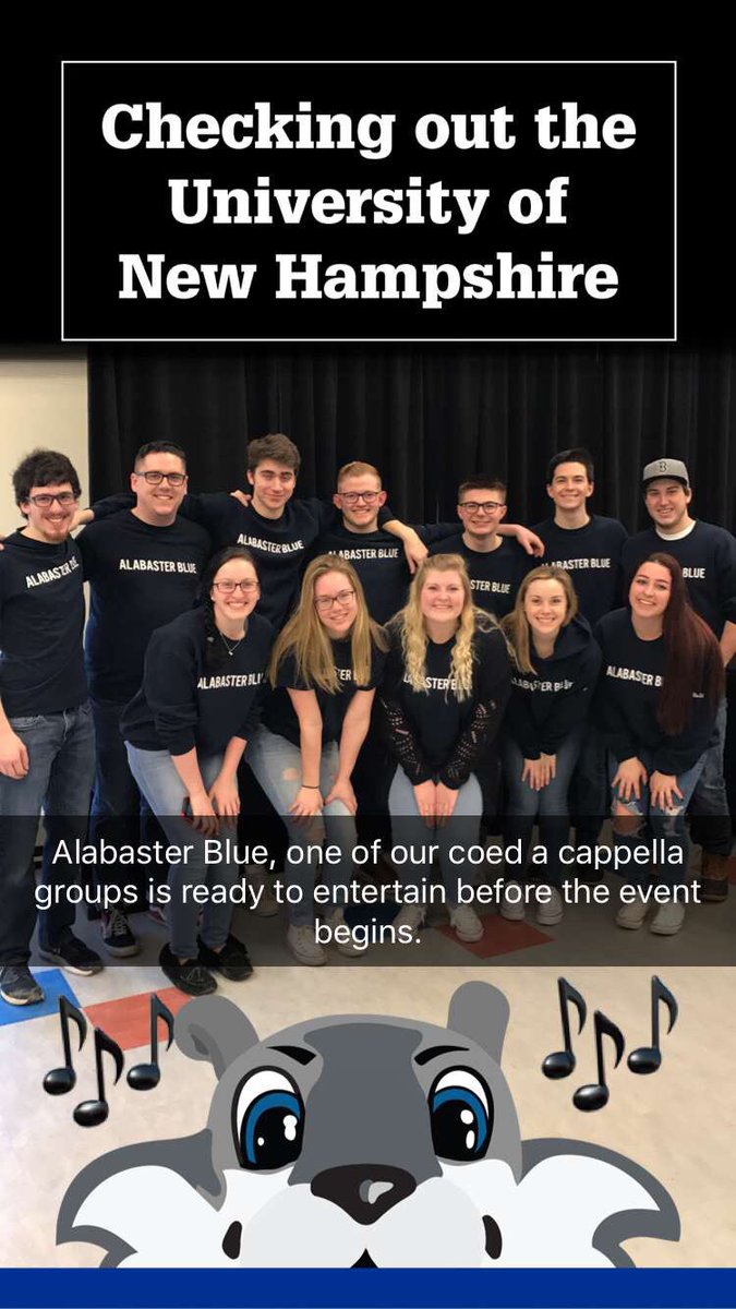 UofNH's tweet image. Thank you to all the current @UNHStudents that performed this morning for our @UNHAdmissions visitors! #IBelieveInUNH
