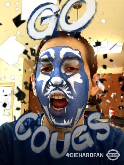 gkthurston's tweet photo. Will we stay awake through the whole game? Let's find out. #CSTproblems #BeatGonzaga #GoCougs #BYU #BYUSN @BYUbasketball https://t.co/vhTOJUQUQy