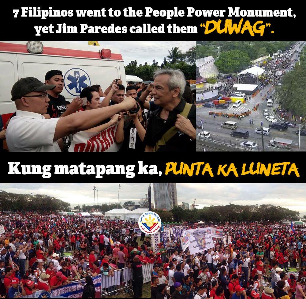 JeannielPadilla's tweet photo. Daan kalang ngayon please @Jimparedes #EDSA2017 #EDSHAbu https://t.co/AsNHjV0l5r