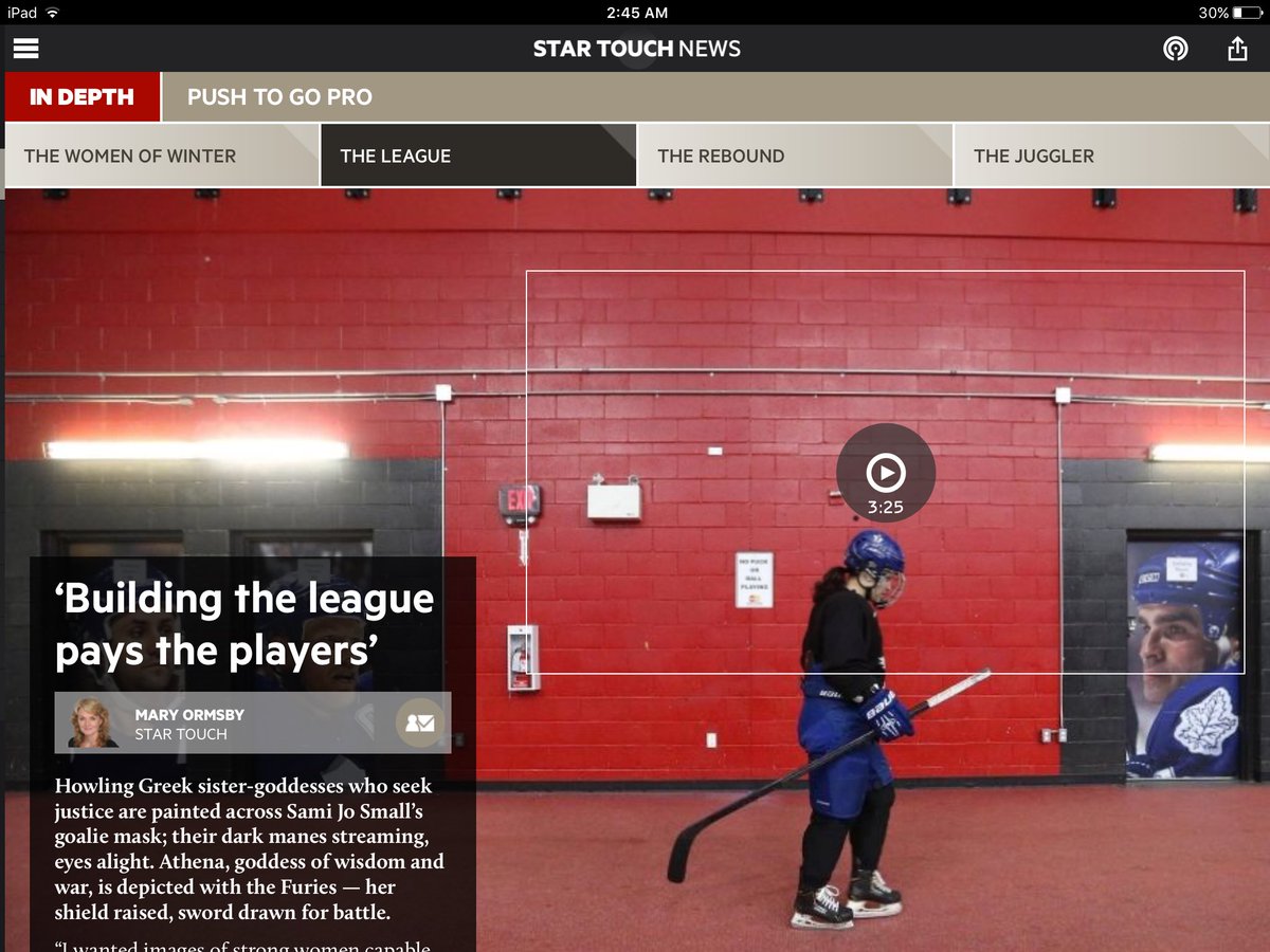 SteveRussell's tweet photo. If you are a @TorontoStar #StarTouch reader check out our story on the #CWHL, the highest level of women's hockey. https://t.co/GugPU2wDeJ