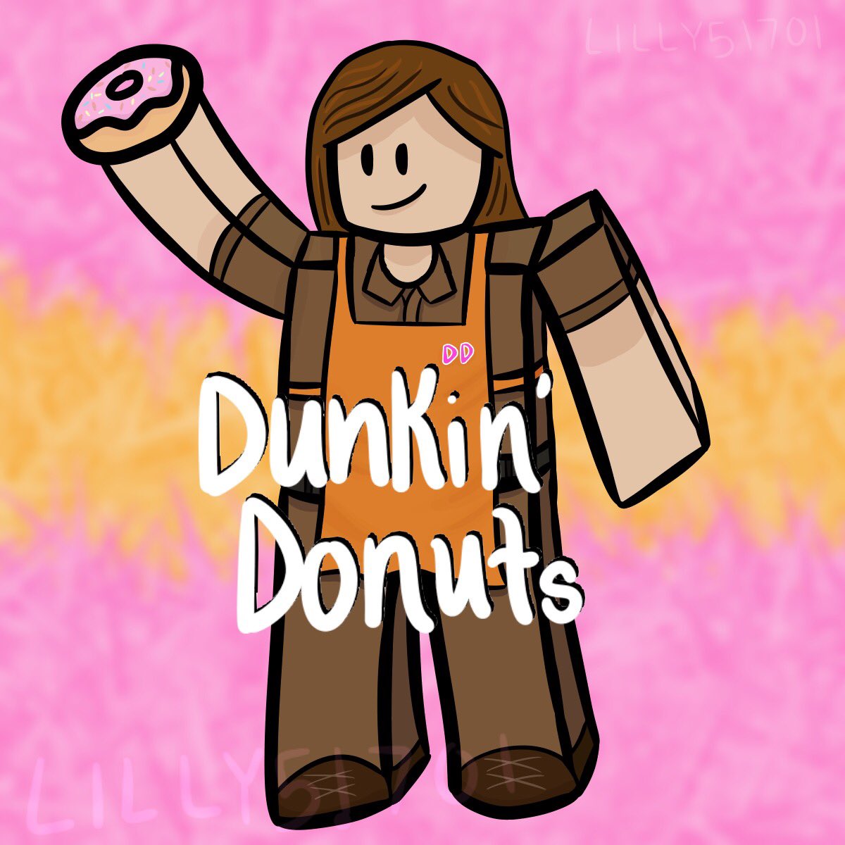 Lillybearish Commissions Closed On Twitter Drawing For The Group Dunkin Donuts On Roblox Roblox Robloxart - roblox dunkin donuts group