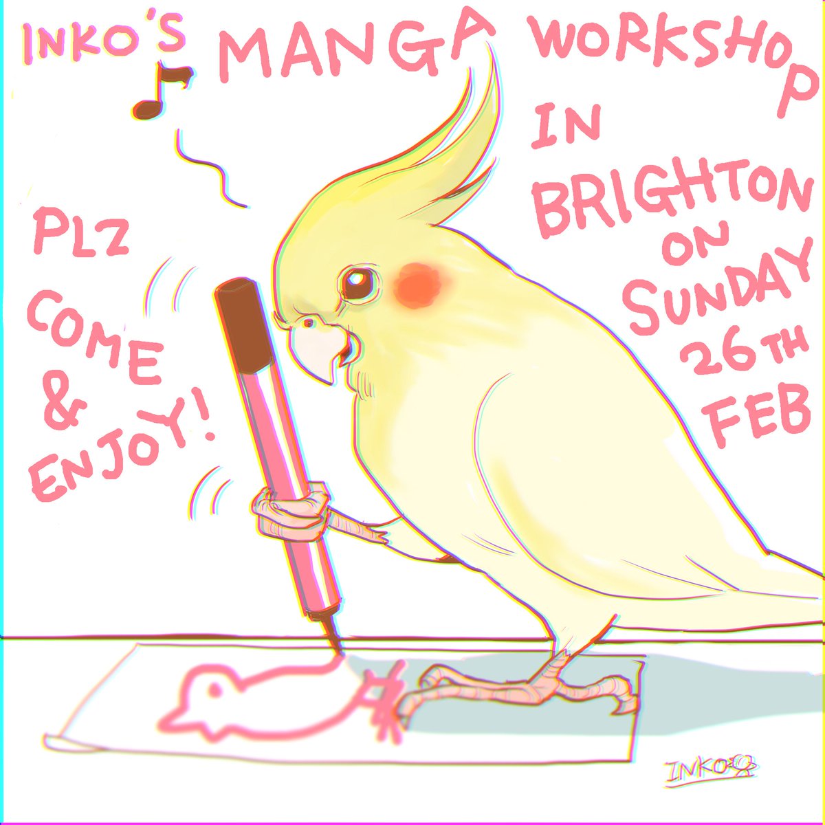 Tomorrow in Brighton! ^ ^ 
You can bring your favourite sketch pad & pencils. Plz book at:
https://t.co/Dr5rEWBdlg 