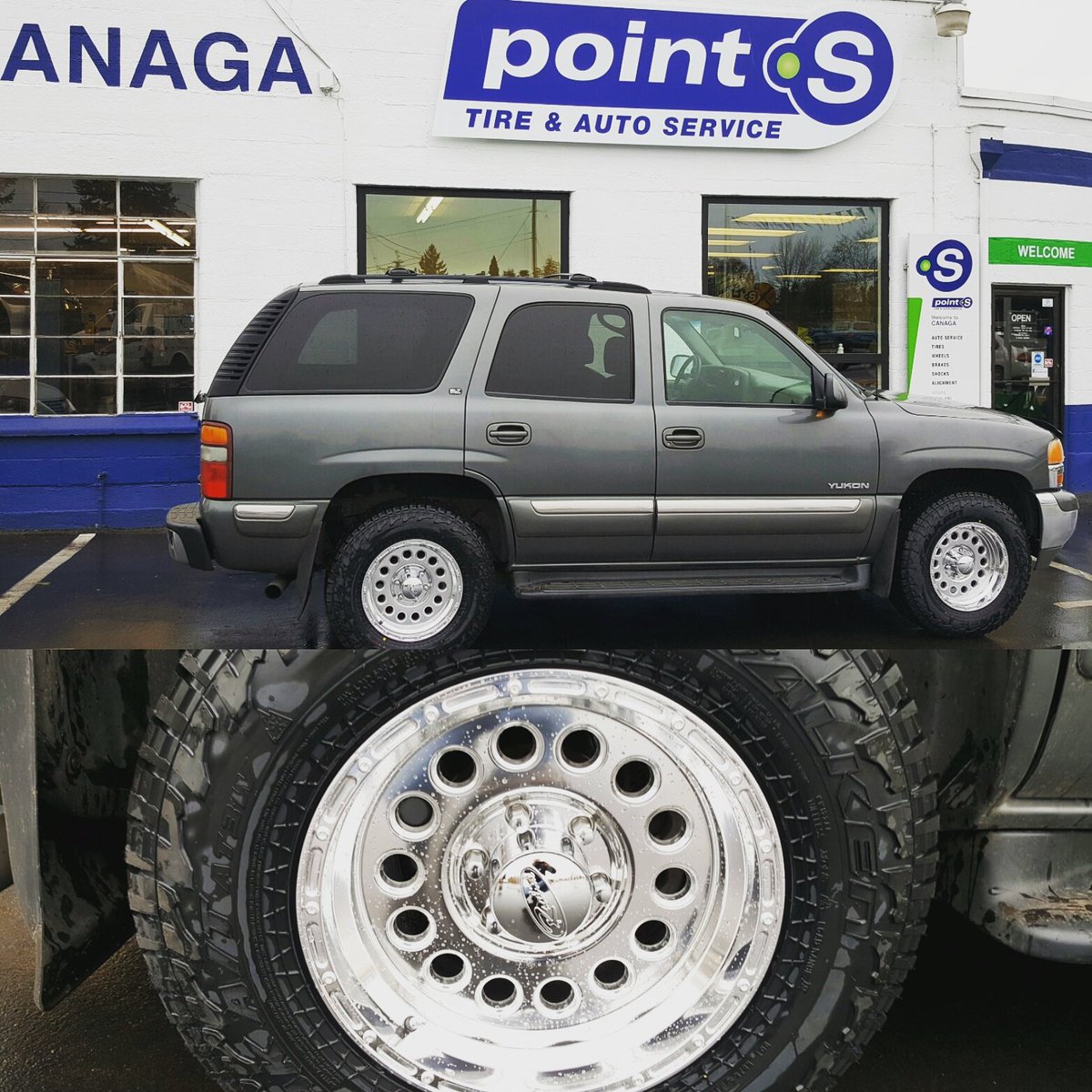 canagatire's tweet photo. Clean 17" Raceline and Falken Package really change the look of this Yukon! #falkentires #racelinewheels #gettothepoint #gttp17 #yukon #4x4 https://t.co/IAslsmqkra
