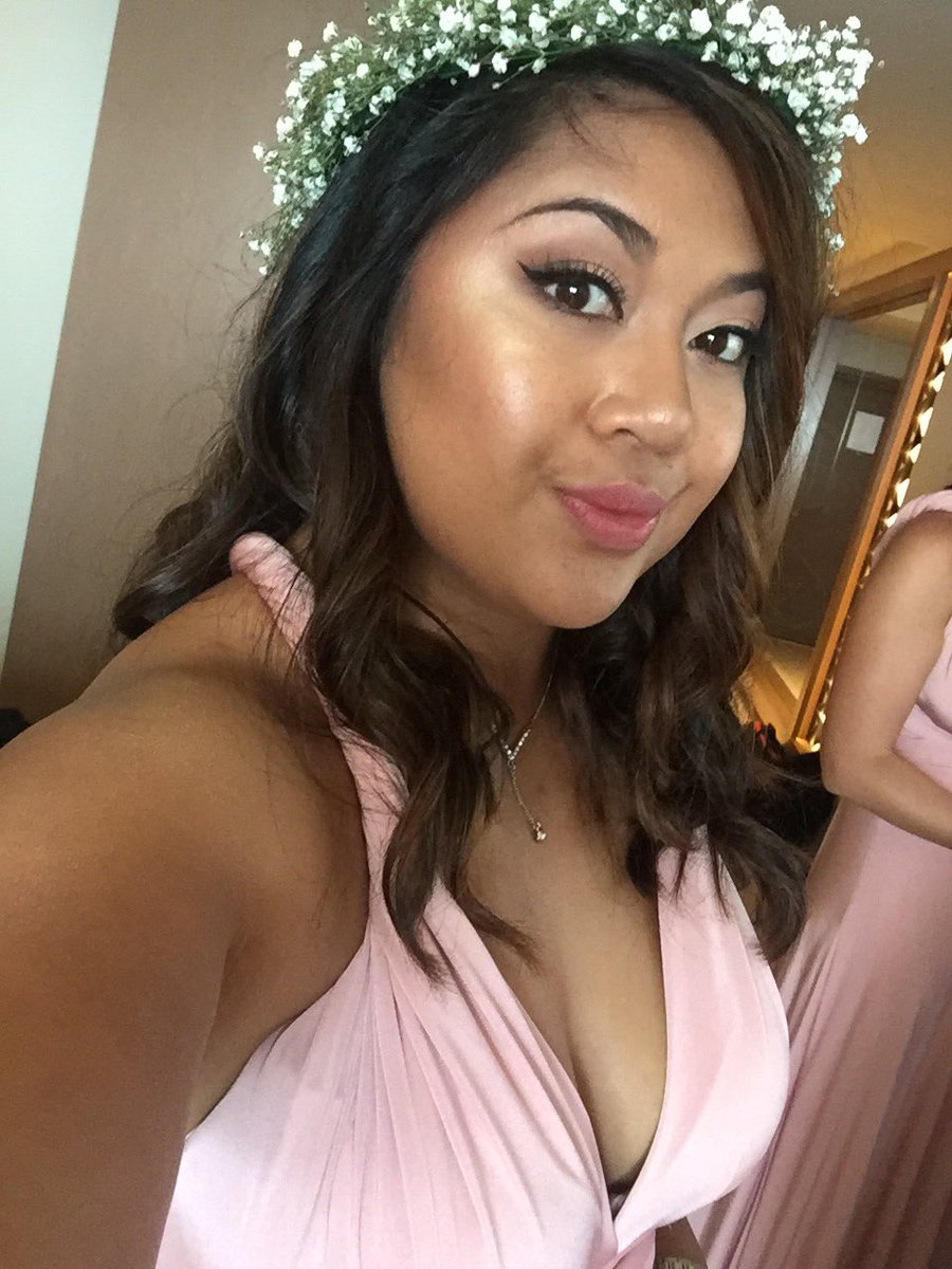 FullBeautyByAMC's tweet photo. Bridesmaid ready! Glowy skin and a natural smokey eye. #MUA https://t.co/ykFVG2hBbN