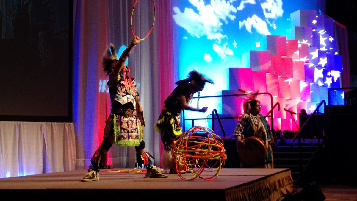 katie_harmoney's tweet image. Did your conference come with Native American dancers and breakfast burritos? No? Sit down, son, this is how it&apos;s done. #hpm17 #hpmrookie17