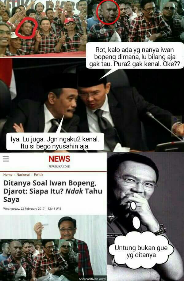 pembasmihoax's tweet photo. Kasihan Iwan Bopeng, keberadaanya tak dianggap haha cc: @IndraJPiliang @TerorisSocmed @saveNKRI1 @EdisonNasution @aniesbaswedan https://t.co/95qFl73keA