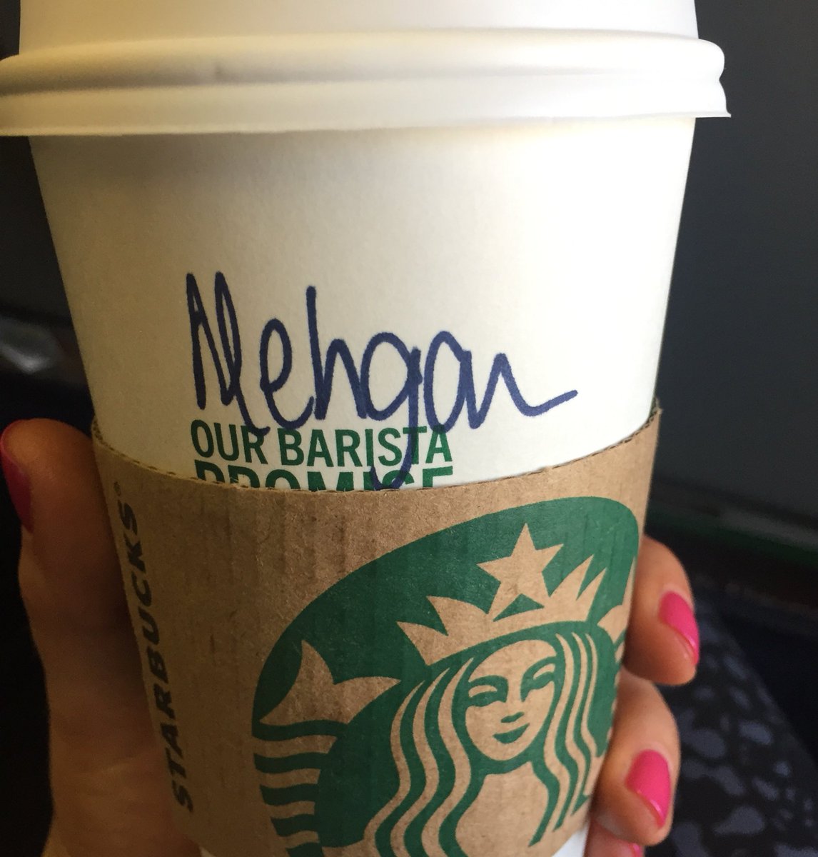 mdhenn's tweet photo. Barista: How do you spell Meghan? Me: With an 'h' .... So close https://t.co/Pgp7CzHkM4