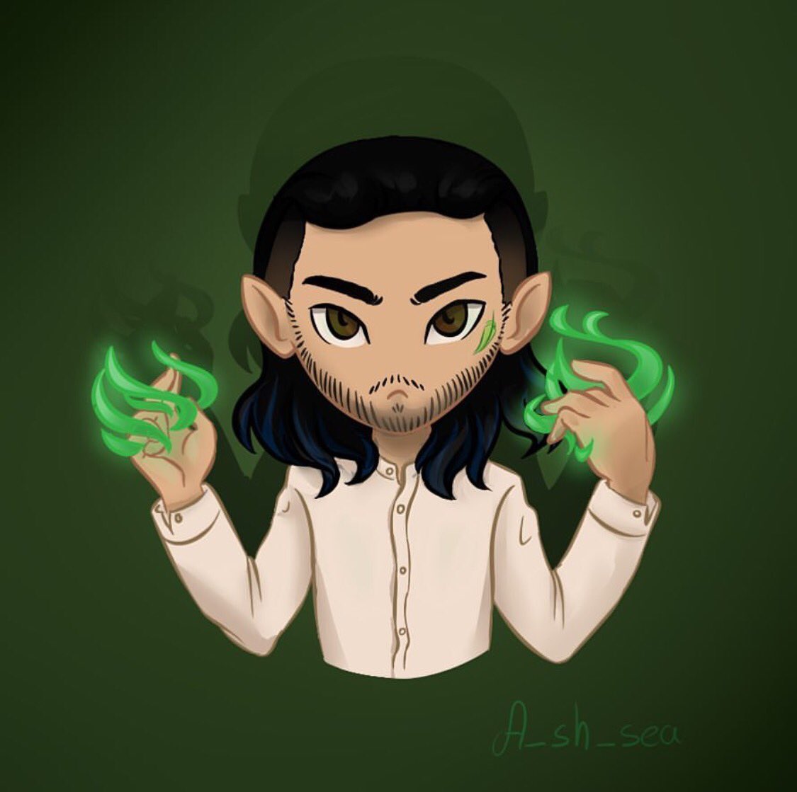 Someone's ready to come back in a cool-badass-cartoon way!! 🍃🌿✨ by @A_Sh_sea :)
---
@shadowhunterstv #Meliorn #Shadowhunters #FaerieKnight