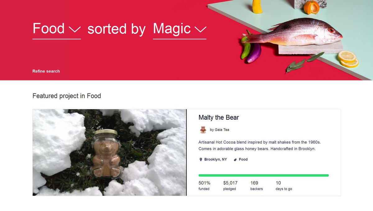 Malty the Bear is the <a href="/Kickstarter/">Kickstarter</a> Featured Project in #Food 
kickstarter.com/projects/52259…