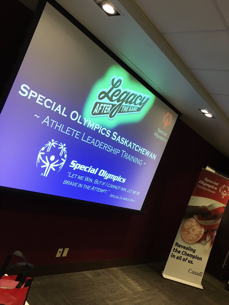 LegacyATG's tweet photo. Our very own @JohnJTokar is in YQR today tossing around some Social Media wisdom @ @SpecialOSask Athlete Leadership Program #SpecialOlympics https://t.co/2ZIxoxbKjf