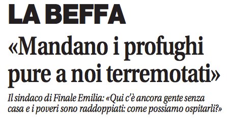 Ma come si fa a mandare 39 richiedenti asilo (probabilmente #clandestini) in una cittadina terremotata?!? #assurdo