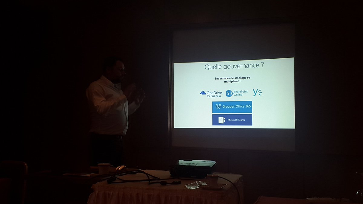 ChoukSabrine's tweet photo. @etienne_bailly gouvernance o365 ! #sharepointDays #Office365 https://t.co/as6TqM737k