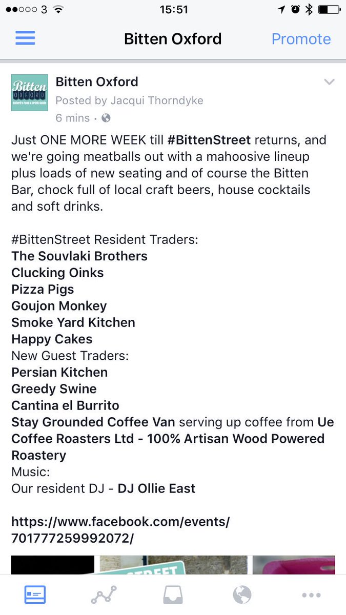 One more week... 

#BittenStreet <a href="/oxcastlequarter/">Oxford CastleQuarter</a> 

First Saturdays monthly from 11-3
#Oxford #streetfood #lineup