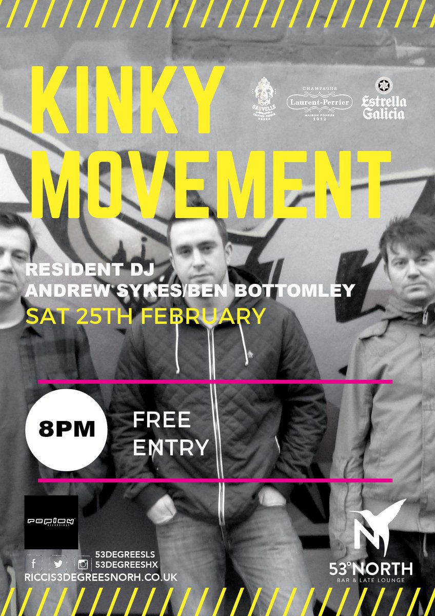 asmusicuk's tweet photo. Join us @53degreesLS from 7pm tonight, free Event. #freeevent #kinkymovement #leeds #housemusic #deephouse #housemusiclovers #andrewsykes https://t.co/Br9LbMFgTi