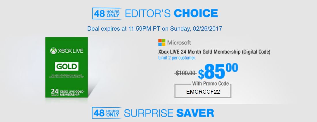 xbox live 24 month gold membership