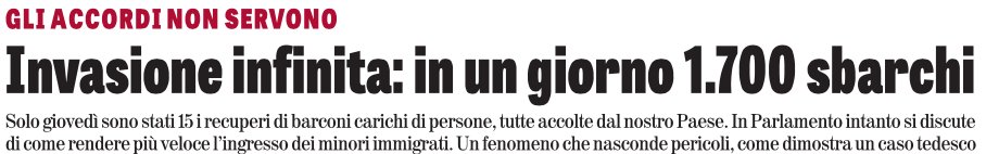 Sarà un nuovo annus horribilis per l'immigrazione: emergenza totale nel silenzio complice del #Governo, totalmente incapace sul tema