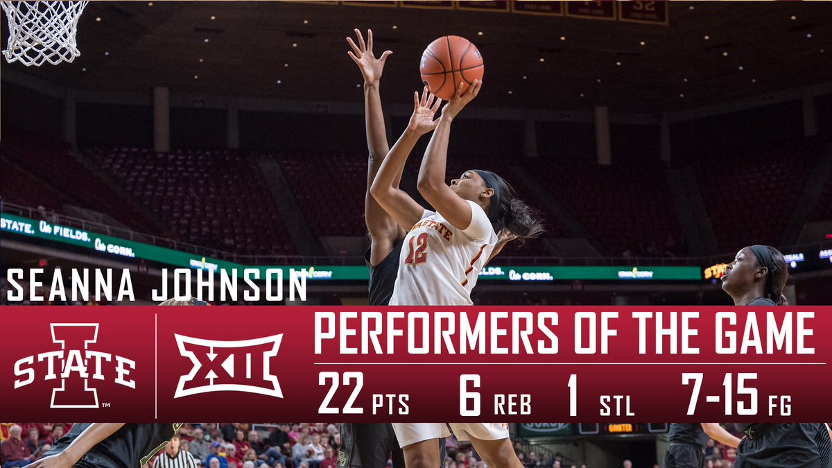 CycloneWBB's tweet photo. .@MuhneyyGen12 netted a game-high 22 points and rattled off 10-straight points in the 3Q in Iowa State's win at No. 6 Texas last night. https://t.co/lXGKgAcG94