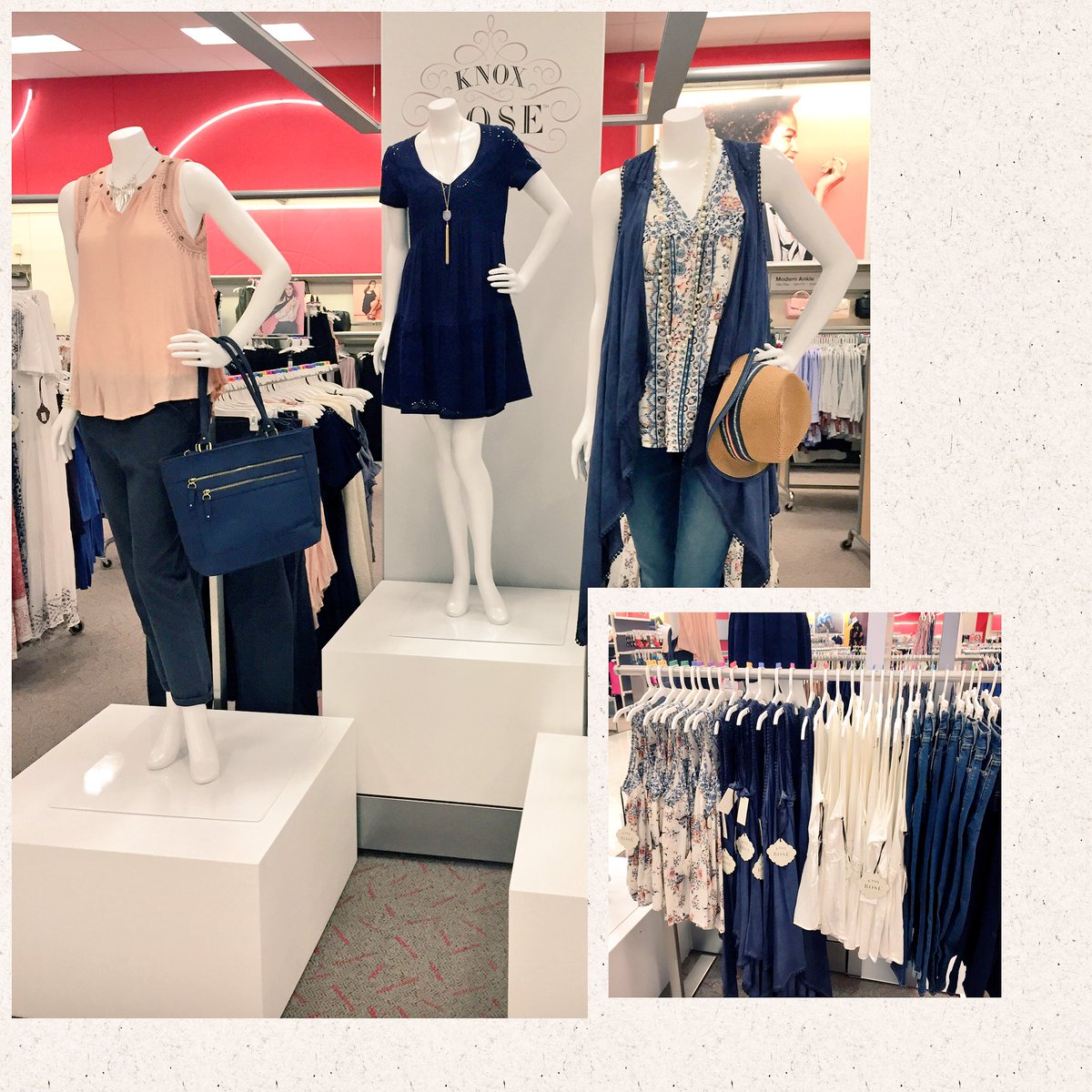 Showcasing Knox Rose! Such beautiful new spring colors! #knoxrose #target #vml #merchandiser #visuals #spring #fashion #style #whattowear