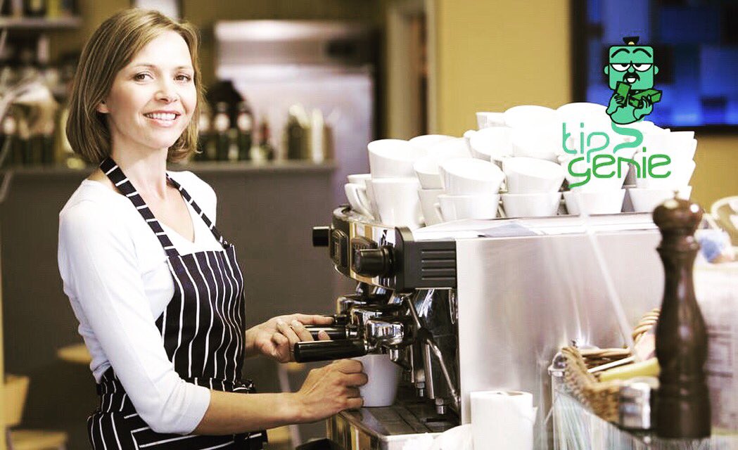tipgenie's tweet photo. #Baristas learn to spell your name while engaging u in great convo.Tip them with TipGenie #baristas #iworkfortips #coffee #fintech #tipping https://t.co/YcTUmdAeJj