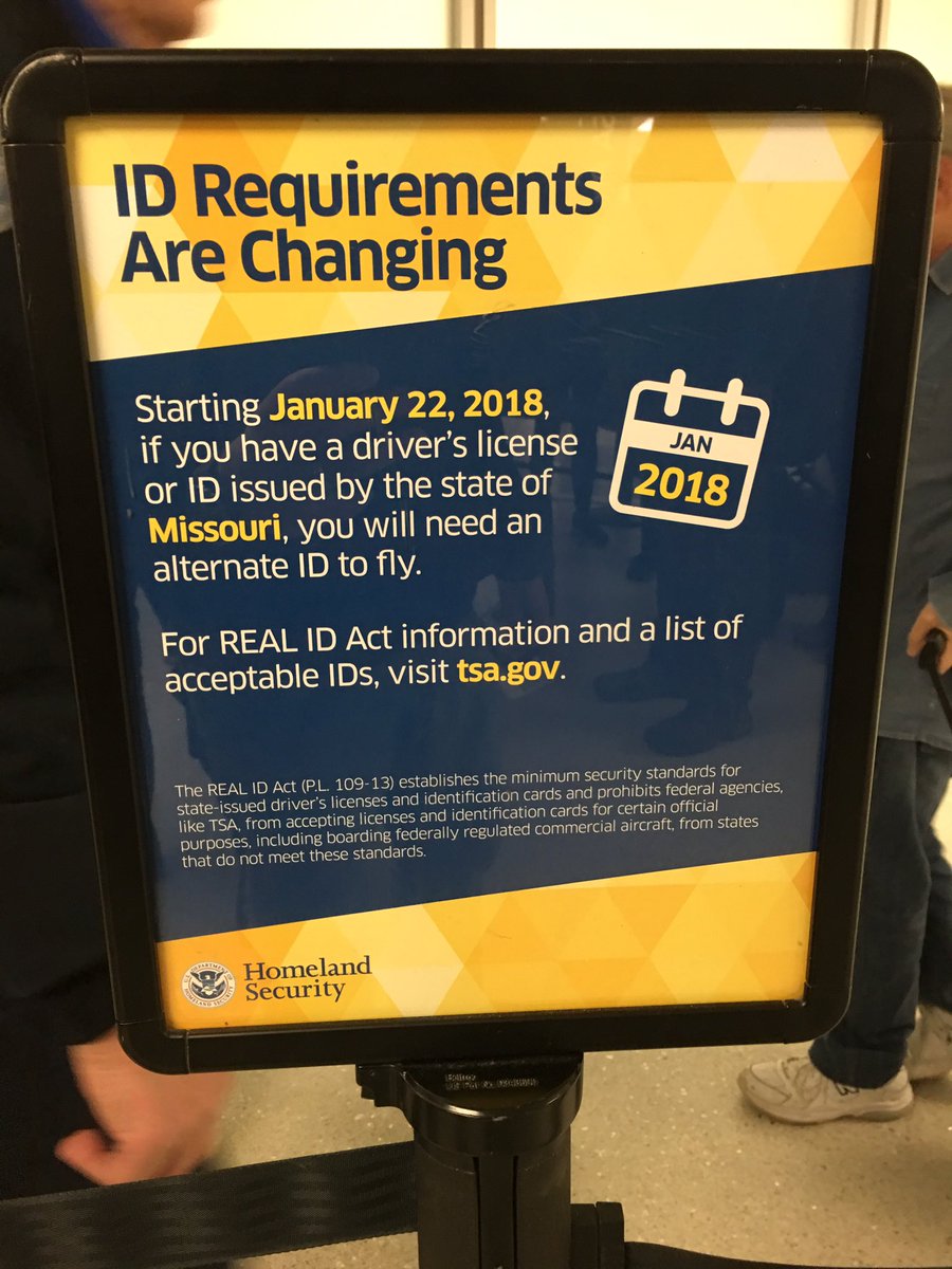 mikesamad's tweet photo. Welcome to the United States internal passport system brought to you by the Real ID Act! Like the lines weren't long enough with 1 ID. 🤕😂🤓🇺🇸 https://t.co/wFt2zewhG9