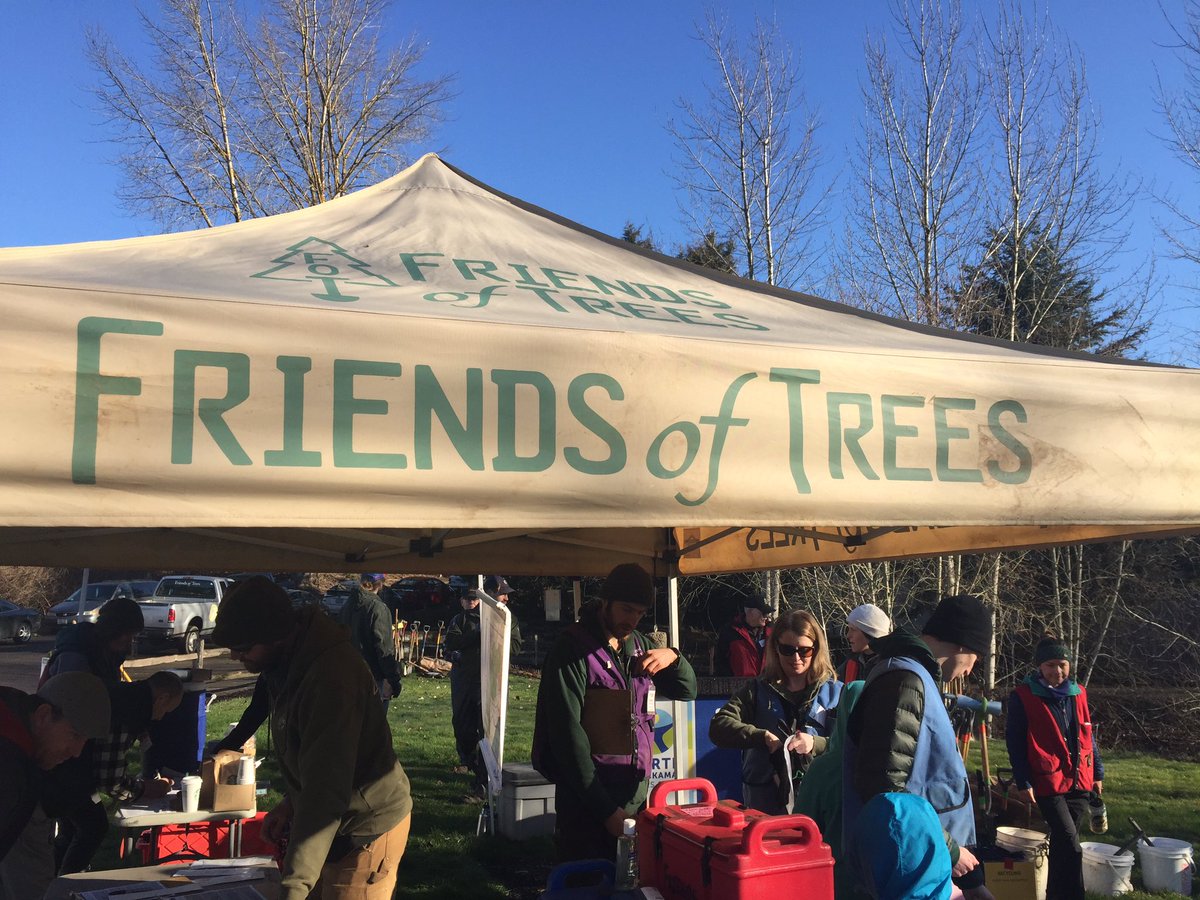 Debby and I get a chance to help the environment today!  Thanks UPS and Friends of Trees!