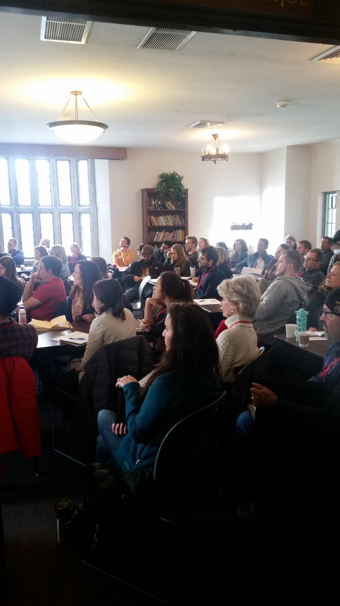 ifCurlscouldtlk's tweet photo. Many gathered at the Pres House for a breakout session on immigration in our country. #kjs2017 https://t.co/5YZA8TGiG0
