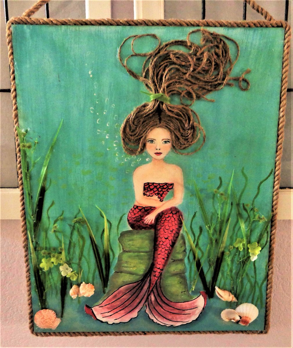 AunaKaty's tweet photo. #Red Glam Mermaid #mixed media art #midoris my muse
https://t.co/YRM4xws6NB https://t.co/ShO4lvwl4W