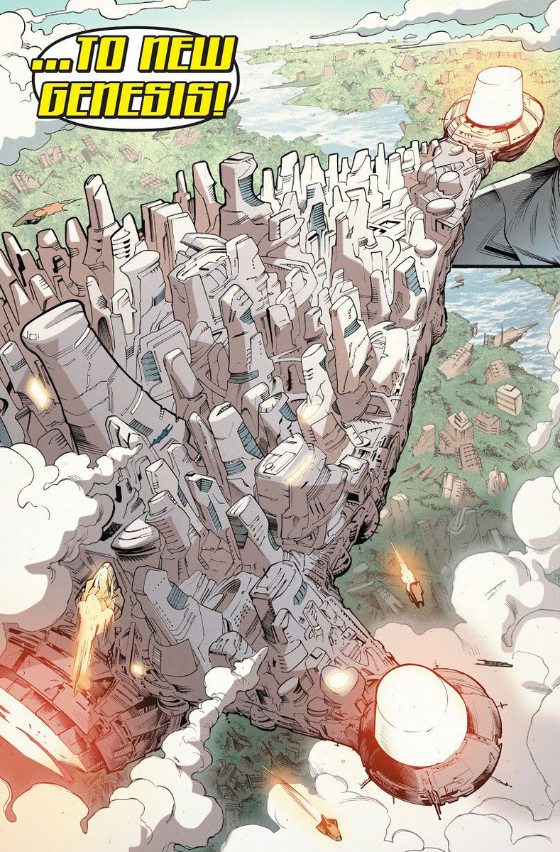 New Genesis is unimaginably huge by mortal standards.As a point of reference, <a href="/JackKirbyNewGod/">Jack Kirby New Gods</a> see our planet as no bigger than a speck.