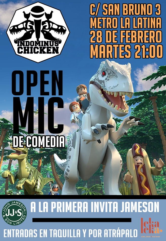 Este martes volvemos con Indominus Chicken Open Mic a <a href="/LekaLekaBar/">LekaLekaBar</a> 
Entradas por <a href="/atrapalo/">Atrápalo España</a> aquí: bit.ly/IndominusChick…
