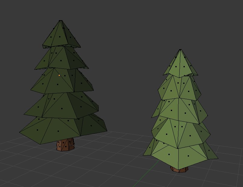 Creating some more trees. #indiedev #blender #gameart #ketaria #lowpoly #gamedev
