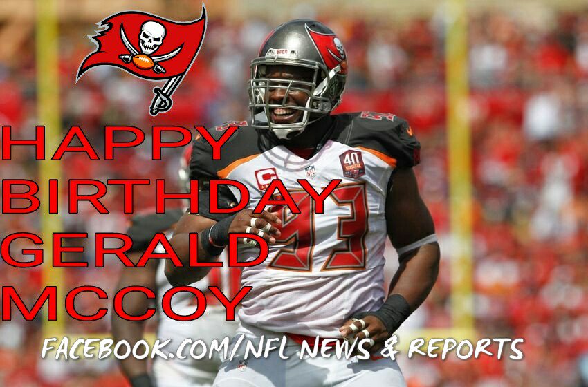 To wish DT Gerald McCoy a happy 29th birthday! 